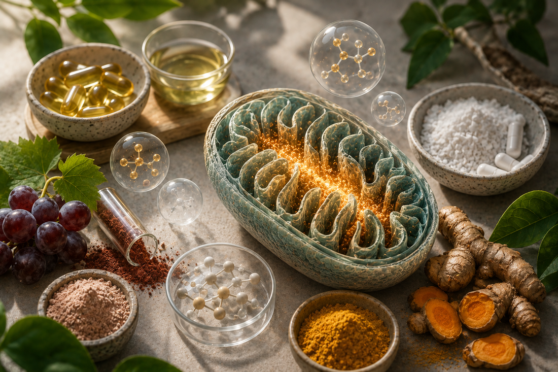 Nutrientes com evidência para a função mitocondrial: o que vale a pena saber